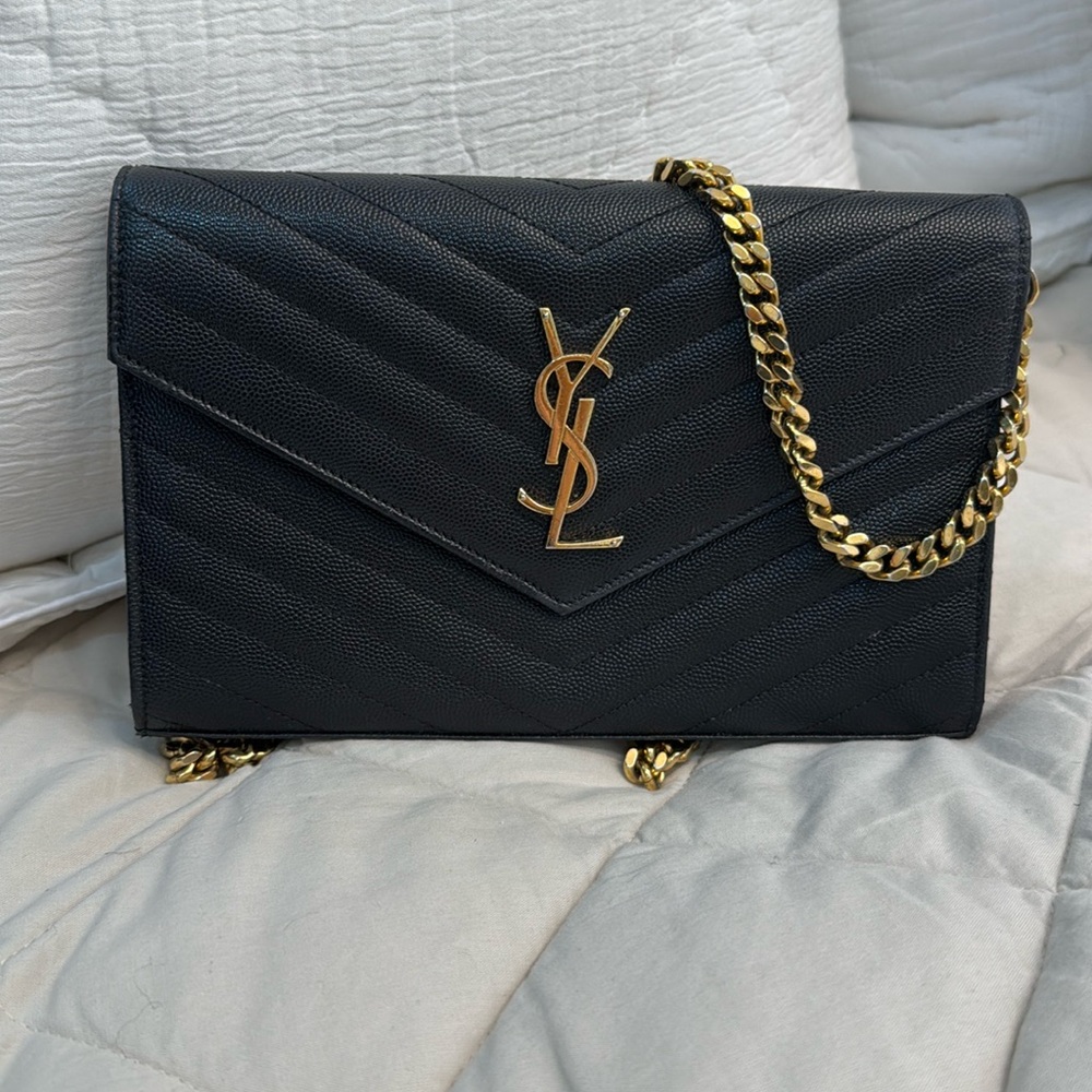 Saint laurent wallet on a chain bag